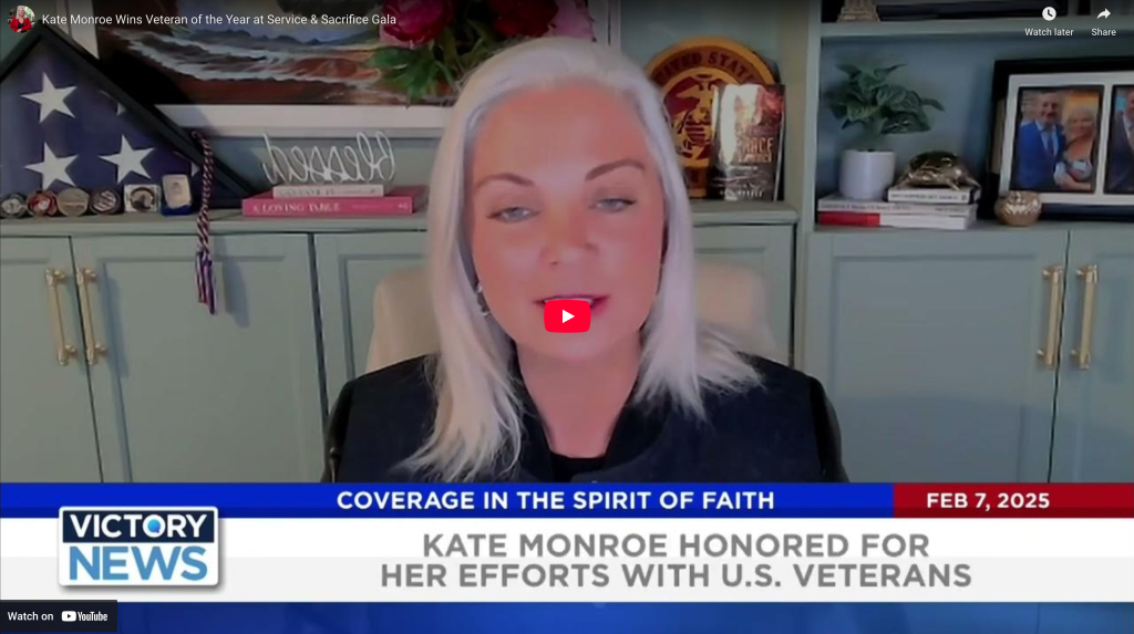 Kate Monroe Wins Veteran of the Year at Service & Sacrifice Gala